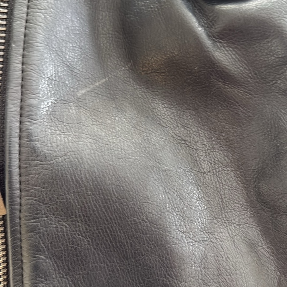 Saturdays by Kate Spade Leather Biker Vest szL - Picture 10 of 11